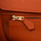 爱马仕爱马仕（Hermes Hermes Birkin）40橙色金支架□n雕刻（2010年左右）男女toryon lemance手提包A级使用Ginzo