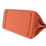 爱马仕爱马仕（Hermes Hermes Birkin）40橙色金支架□n雕刻（2010年左右）男女toryon lemance手提包A级使用Ginzo