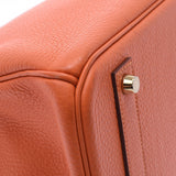 爱马仕爱马仕（Hermes Hermes Birkin）40橙色金支架□n雕刻（2010年左右）男女toryon lemance手提包A级使用Ginzo