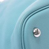 HERMES エルメス ボリード リラックス 35 ブルーアトール シルバー金具 T刻印(2015年頃) レディース エプソンスープル ハンドバッグ Aランク 中古 銀蔵