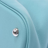 HERMES エルメス ボリード リラックス 35 ブルーアトール シルバー金具 T刻印(2015年頃) レディース エプソンスープル ハンドバッグ Aランク 中古 銀蔵