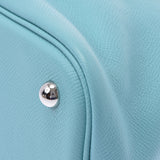HERMES エルメス ボリード リラックス 35 ブルーアトール シルバー金具 T刻印(2015年頃) レディース エプソンスープル ハンドバッグ Aランク 中古 銀蔵