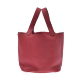 HERMES Hermes Picotan Lock MM Rouge Glass (Red) Silver Bracket □ R -engraved (around 2014) Ladies Toryon Lemance Handbag New Used Ginzo