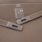 HERMES Hermes Hermes Kelly 32 Inner sewing etup silver metal a engraved (around 2017) Ladies Toryon Lemance Handbag Unused Ginzo
