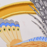 HERMES Hermes Care 90 Light Blue Ladies Silk 100 % Scarf AB Rank used Ginzo