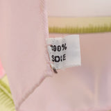 HERMES Hermes Care 90 Bird Pattern Flower Pattern Pink/White Ladies Silk 100 % Scarf A Rank used Ginzo