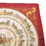 HERMES Hermes Care 90 walk to Longchamp Rons Silk 100 % Scarf A Rank used Ginzo