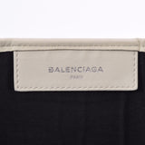 BALENCIAGA Balenciaga Navy Bass S Ivory 339933 Ladies Calf/Canvas Handbag B Rank used Ginzo