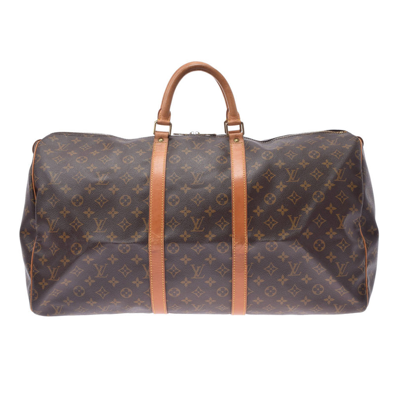 LOUIS VUITTON ルイヴィトン モノグラム キーポル55 ブラウン M41424 レディース モノグラムキャンバス ボストンバッグ Bランク 中古 銀蔵