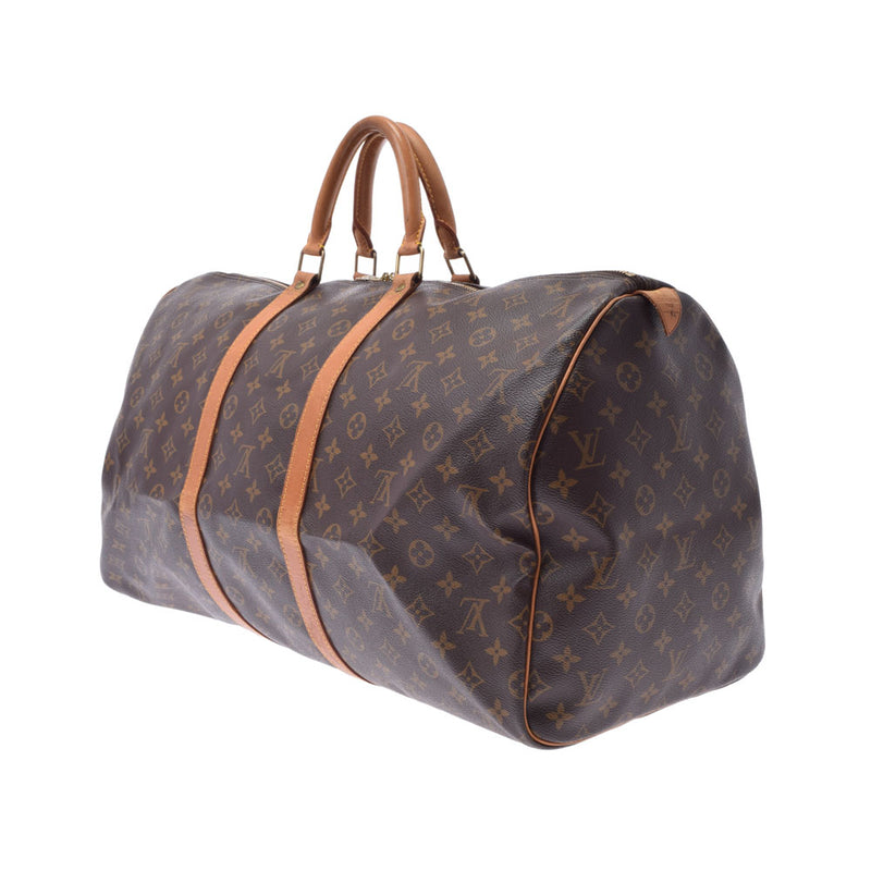 LOUIS VUITTON ルイヴィトン モノグラム キーポル55 ブラウン M41424 レディース モノグラムキャンバス ボストンバッグ Bランク 中古 銀蔵