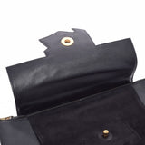 HERMES Hermes President Black/Green/Tea Men's Vogarber Liver Lizard Dobris Handbag AB Rank Used Ginzo