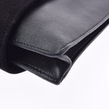 HERMES Hermes President Black/Green/Tea Men's Vogarber Liver Lizard Dobris Handbag AB Rank Used Ginzo