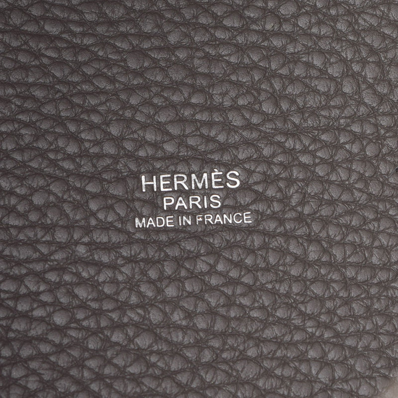 HERMES Hermes Picotan Lock PM Etan Silver Bracket A engraved (around 2017) Ladies Toryon Lemance Handbag A Rank Used Ginzo