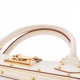 LOUIS VUITTON Louis Vuitton Shari Fabulow White Gold Bracket M91815 Ladies Gote Leather Handbag B Rank used Ginzo