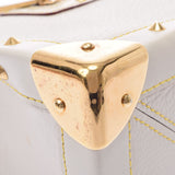 LOUIS VUITTON Louis Vuitton Shari Fabulow White Gold Bracket M91815 Ladies Gote Leather Handbag B Rank used Ginzo