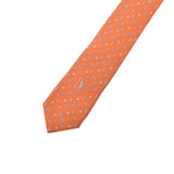 LOUIS VUITTON Louis Vuitton Monogram Tie Orange M73497 Men's Silk 100% Tie AB Rank Used Ginzo