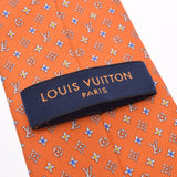 LOUIS VUITTON ルイヴィトン モノグラム ネクタイ オレンジ M73497 メンズ シルク100% ネクタイ ABランク 中古 銀蔵