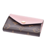 LOUIS VUITTON Louis Vuitton Monogram Portofoyu Zoe Brown/Pink M62933 Ladies Monogram Canvas Three Fold Wallet AB Rank Used Ginzo