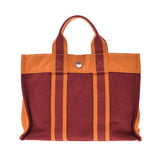 HERMES Hermes Fooltu PM French Festival Limited Orange Unisex Canvas Tote Bag AB Rank used Ginzo