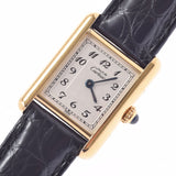 Cartier Cartier Mast Tank Vermey Yin Ladies GP/Leather Watch Quartz Ivory Dial AB Rank Used Ginzo