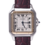 Cartier Cartier Pan Tail Ladies SS/YG/Leather Watch Quartz象牙拨号拨号