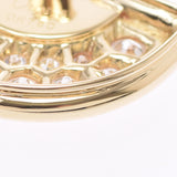 Christian Dior Christian Dior Fan Motif Ladies K18YG/Diamond/Colored Stone Pendant Top A Rank used Ginzo