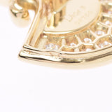 Christian Dior Christian Dior Fan Motif Ladies K18YG/Diamond/Colored Stone Pendant Top A Rank used Ginzo