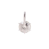 其他钻石1.043CT I-SI2一谷物钻石女士PT900白金吊坠顶部使用Ginzo