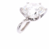 其他钻石1.043CT I-SI2一谷物钻石女士PT900白金吊坠顶部使用Ginzo