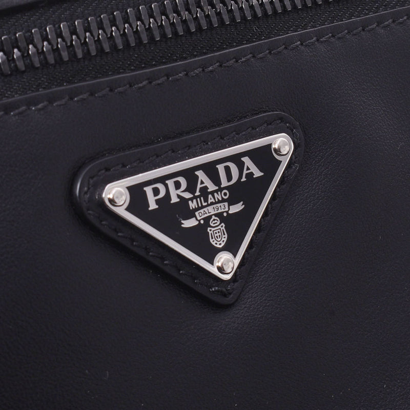 Prada Prada Black Munisex Calf Clutch Bag A级使用Ginzo