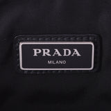 PRADA プラダ 黒 ユニセックス カーフ クラッチバッグ Aランク 中古 銀蔵