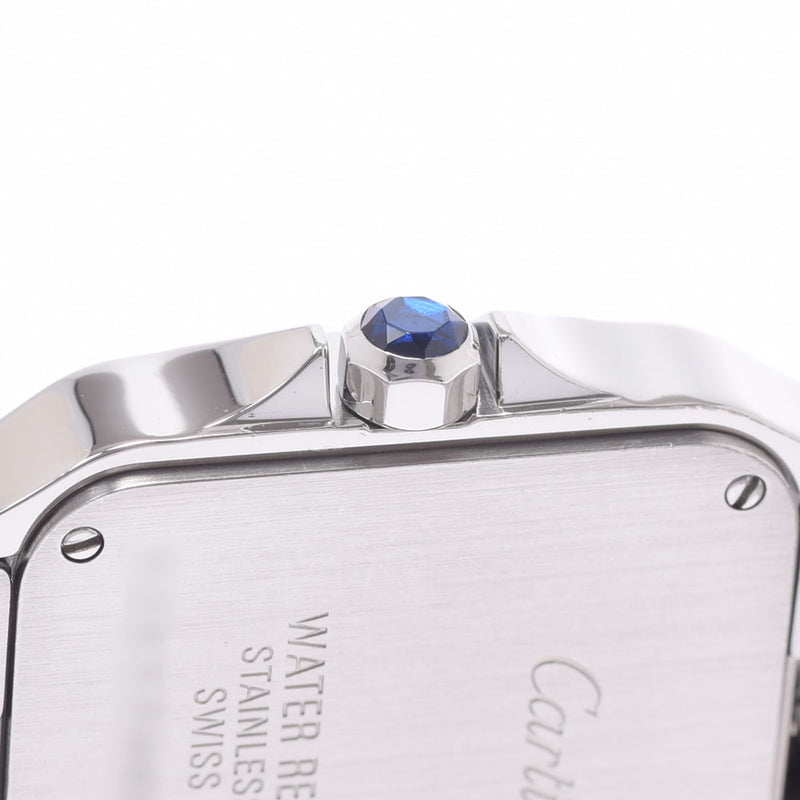 Cartier Cartier Santos de Movaisel LM W25065Z5女士SS Watch Quartz象牙拨号拨号