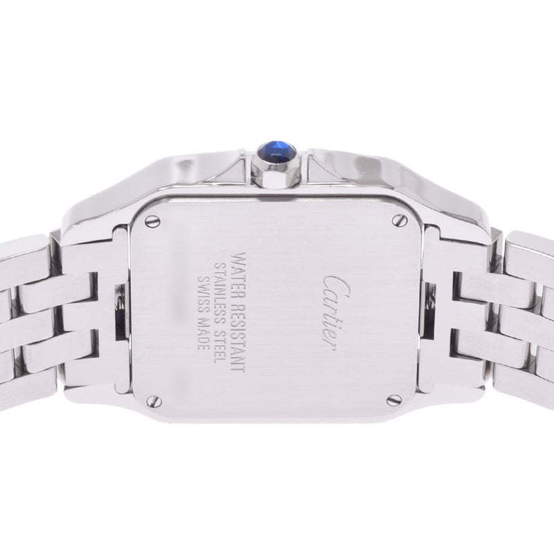 Cartier Cartier Santos de Movaisel LM W25065Z5女士SS Watch Quartz象牙拨号拨号