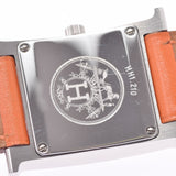 HERMES Hermes Lambusis HH1.210 Ladies SS/Leather Watch Quartz Orange Dial A Rank used Ginzo