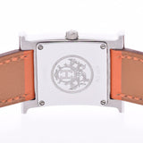 HERMES Hermes Lambusis HH1.210 Ladies SS/Leather Watch Quartz Orange Dial A Rank used Ginzo