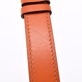 HERMES Hermes Lambusis HH1.210 Ladies SS/Leather Watch Quartz Orange Dial A Rank used Ginzo