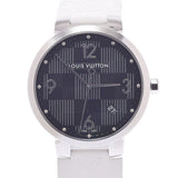 LOUIS VUITTON Louis Vuitton Tambour Q1D07 Men's SS/Rubber Watch Quartz Black (Dami Graphit Pattern) Dial A Rank Used Ginzo