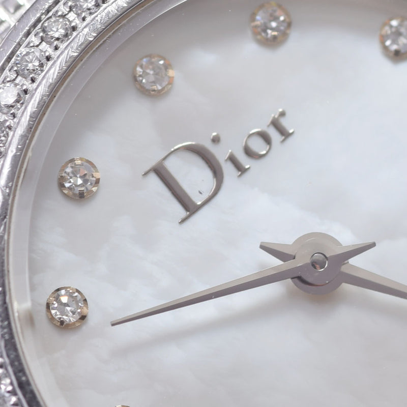 Dior クリスチャンディオール時計 12Pダイヤ　レディース腕時計