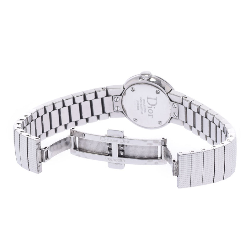 Christian Dior Christian Dior Baby Di 12P Diamond/Bezel Diamond Ladies SS Watch Quartz White Shell Dial AB Rank Used Ginzo