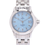 OMEGA Omega Sea Master 120m 2581.87 Ladies SS Watch Quartz Blue Shell Dial A Rank used Ginzo