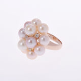 PONTE VECCHIO Ponte Vequio Pearl Diamond 0.34CT No. 12 Ladies K18PG Ring / Ring A Rank Used Ginzo