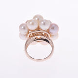 PONTE VECCHIO Ponte Vequio Pearl Diamond 0.34CT No. 12 Ladies K18PG Ring / Ring A Rank Used Ginzo