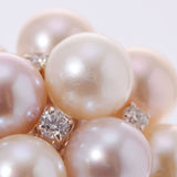 PONTE VECCHIO Ponte Vequio Pearl Diamond 0.34CT No. 12 Ladies K18PG Ring / Ring A Rank Used Ginzo