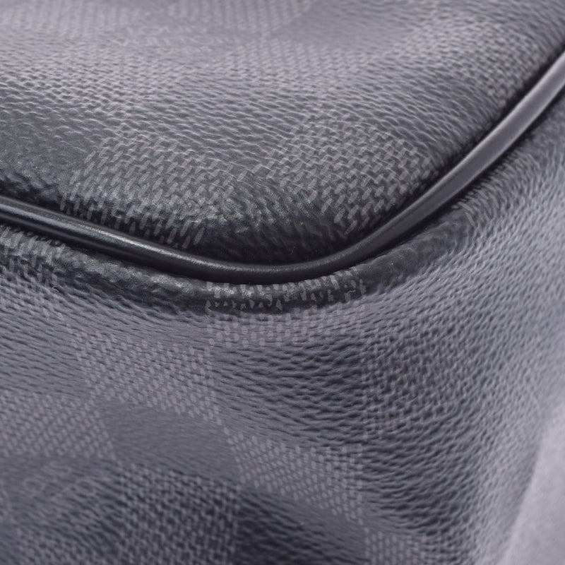 路易·威登（Louis Vuitton）路易·威登（Louis Vuitton）达米尔（Damier Damier）石墨拖袋黑色/灰色N47625男士Dami Graphit帆布袋