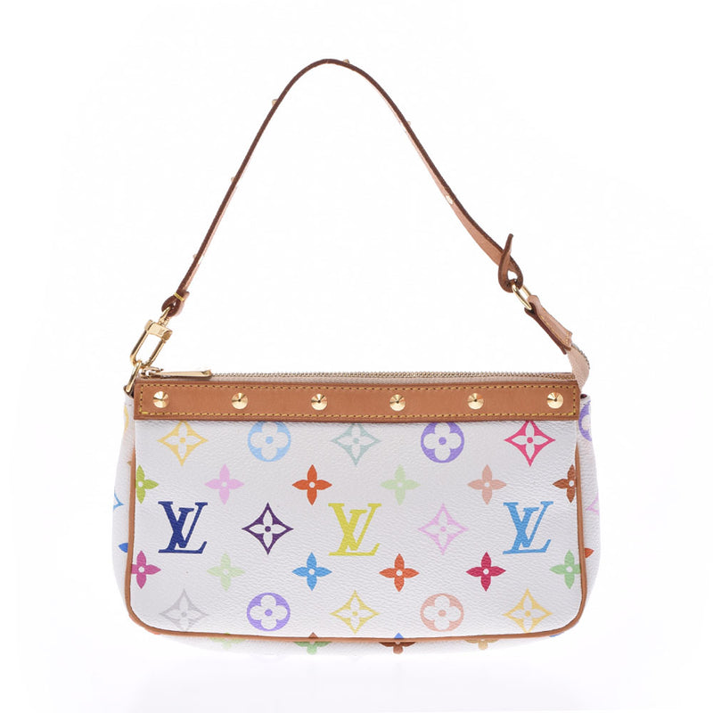 【限定価格】LOUIS VUITTON ルイヴィトン ハンドバッグ ポシェットアクセソワール モノグラムマルチカラー アクセサリーポーチ ブラック 黒 かばん 鞄 M92648    ノワール マルチカラー ゴールド金具 レディース 定番【品】