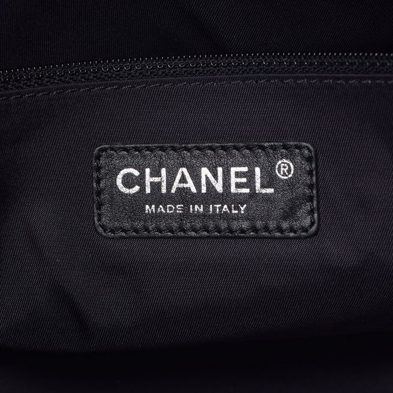 CHANEL シャネル パリビアリッツ トートPM 黒 レディース キャンバス/レザー トートバッグ Aランク 中古 銀蔵