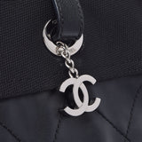 CHANEL シャネル パリビアリッツ トートMM 黒 レディース レザー キャンバス トートバッグ Aランク 中古 銀蔵