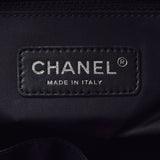 CHANEL Chanel Paris Beerlit Tote MM Black Ladies Leather Canvas Tote Bag A Rank used Ginzo