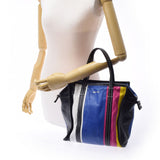 BALENCIAGA Balenciaga Bazaar Shopper S Multicolor 513990 Ladies Vintage Calf Handbag AB Rank Used Ginzo