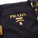 Prada Prada Black BN1841女士Nylon Calf手提包使用Ginzo